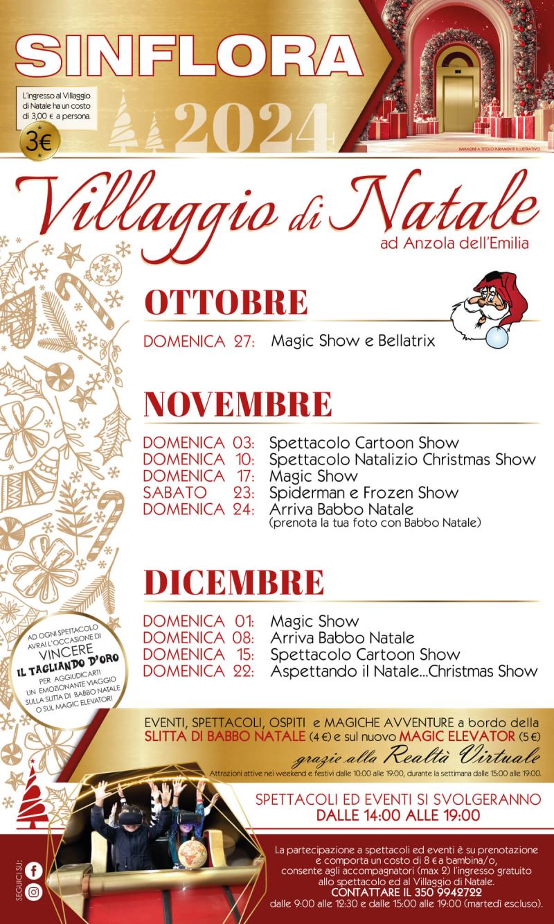 Villaggio di Natale 2023 Sinflora